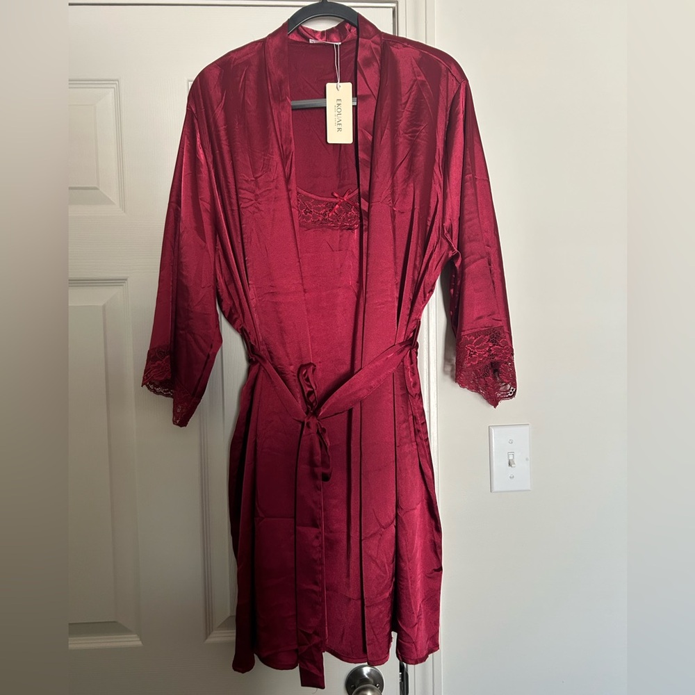2 PC Burgundy Sleepwear Set XXL